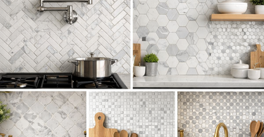 10 Beautiful Marble Mosaic Tile Ideas for Kitchen Backsplashes