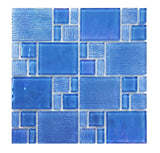 Crystal Aqua Kripton Blue Glass Mosaic Tile - MosaicBros.com