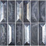 ALLURE GREY RECTANGULAR Glass Mosaic Tile - MosaicBros.com