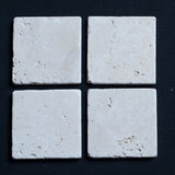 Bianco Cream Light 2 x 2 Tumbled Travertine Mosaic Tile - MosaicBros.com