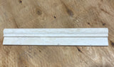 Bianco Cream Light Travertine 2" x 12" Ogee Edge Honed and Unfilled Tile - MosaicBros.com
