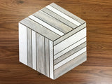 Dolomite Equador 10.24" Hexagon Waterjet Honed Mosaic Tile - MosaicBros.com