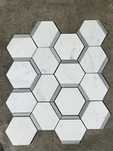 Catacomb Dolomite Misty Grey Honed Marble Mosaic Tile - MosaicBros.com