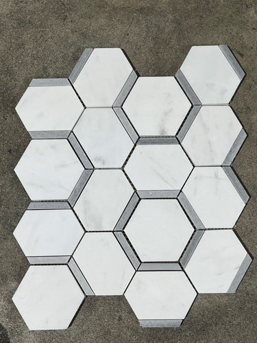 Catacomb Dolomite Misty Grey Honed Marble Mosaic Tile - MosaicBros.com