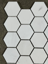 Dolomite Hexagon 2x2 Honed Marble Mosaic Tile - MosaicBros.com