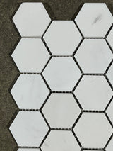 Dolomite Hexagon 2x2 Honed Marble Mosaic Tile - MosaicBros.com