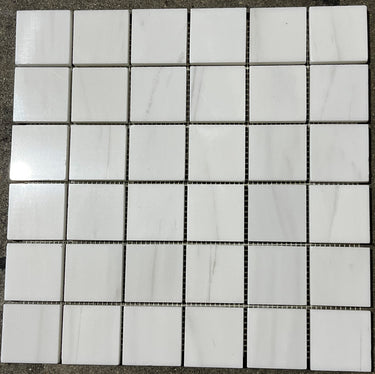 Dolomite 2x2 Polished Marble Mosaic Tile - MosaicBros.com