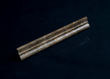 1.5 X 12 Polished Emperador Dark Marble Ogee Edge - MosaicBros.com