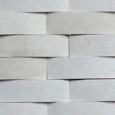 Floridian Cream Curve Honed Marble Mosaic Tile - MosaicBros.com