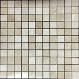 Floridian Cream 1x1 Polished Marble Mosaic Tile - MosaicBros.com