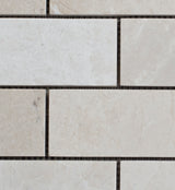 Floridian Cream 2x4 Polished Marble Mosaic Tile - MosaicBros.com
