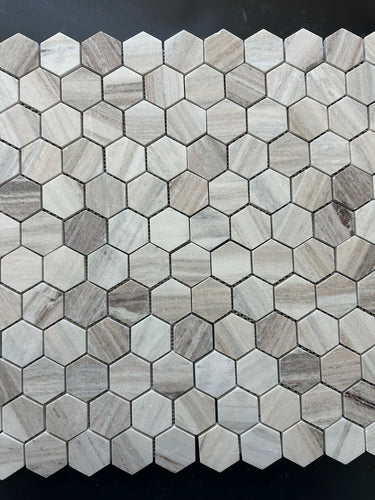 2x2 hexagon Honed Palisandro Mabrle Tile - MosaicBros.com
