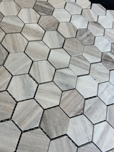 2x2 hexagon Honed Palisandro Mabrle Tile - MosaicBros.com