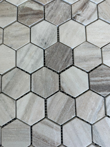 2x2 hexagon Honed Palisandro Mabrle Tile - MosaicBros.com