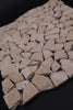 Noce Travertine Flat Pebble Random Broken Mosaic Tile - MosaicBros.com