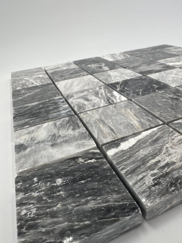 2X2 Bardiglio Marble Polished Mosaic Tile - MosaicBros.com