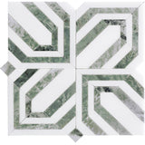 CELBRIDGE Mint Green, Paper Onyx Mix Mosaic Tile - MosaicBros.com