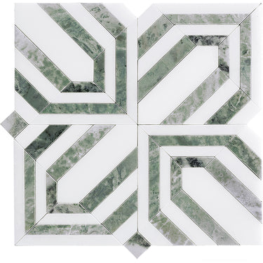 CELBRIDGE Mint Green, Paper Onyx Mix Mosaic Tile - MosaicBros.com