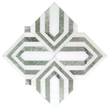 CELBRIDGE Mint Green, Paper Onyx Mix Mosaic Tile - MosaicBros.com