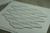 Ice Gray Dolomite Carina 11.81" x 3.35" x 3/8" Waterjet Honed Mosaic Tile - MosaicBros.com