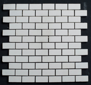Limra Limestone 1x2 Polished Mosaic - MosaicBros.com