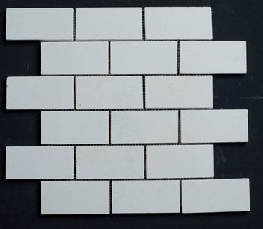 Limra Limestone 2x4 Polished Mosaic - MosaicBros.com