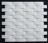 Limra Limestone 1x3 Curve Honed Mosaic - MosaicBros.com