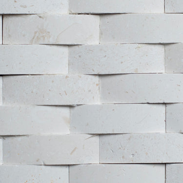 Limra Limestone 1x3 Curve Honed Mosaic - MosaicBros.com