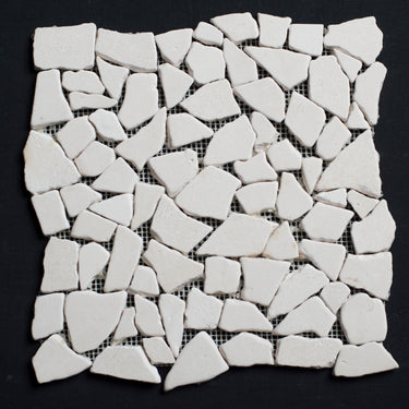 Limra Limestone Pebble Tumbled Mosaic - MosaicBros.com
