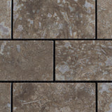 Lunar Noce Travertine 2x4 Honed and Filled Mosaic - MosaicBros.com