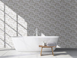 Dolomite Sandblast Beige Marble 10.24" Hexagon Waterjet Honed Mosaic Tile - MosaicBros.com