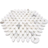 PALAU Calacatta Gold, Thassos Mix Mosaic Tile - MosaicBros.com