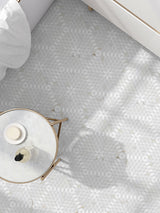 PALAU Calacatta Gold, Thassos Mix Mosaic Tile - MosaicBros.com