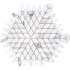 PALAU Calacatta Gold, Thassos Mix Mosaic Tile - MosaicBros.com