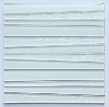 Cloud Stripes Marble Glass Mosaic Tile - MosaicBros.com
