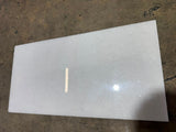 Polar White 12x24 polished natural stone tile by RN, showcasing smooth, glossy white surface with subtle veining.