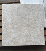 Natural stone tile from RN, Eastern Shell Limestone 24x24 brushed tile showing textured, neutral-toned surface for flooring or walls.