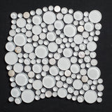 Cloud Random Sizes Bubble Glass Mosaic Tile - MosaicBros.com