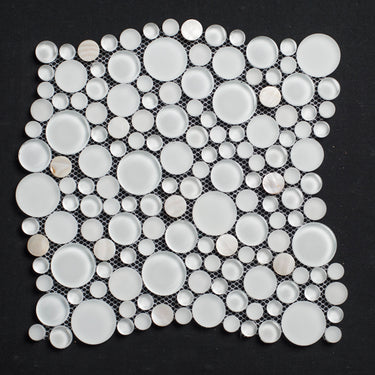 Cloud Random Sizes Bubble Glass Mosaic Tile - MosaicBros.com
