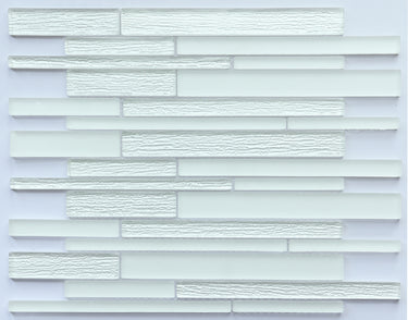 Glass Frosted Super White Multi Size Glass Mosaic Tile (Copy) - MosaicBros.com
