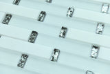 Glass Silver and White Marble Glass Mosaic Tile - MosaicBros.com