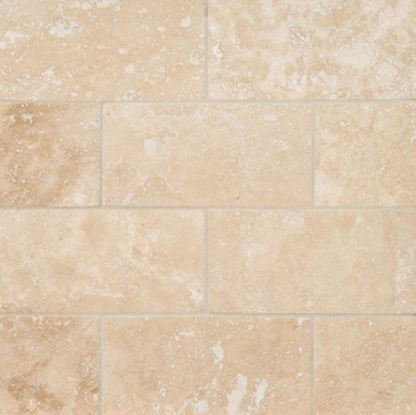 Ivory Travertine 2x4 Honed and Filled Mosaic - MosaicBros.com