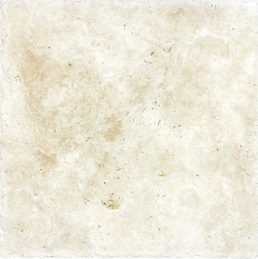 18 x 18 Unfilled Brushed Ivory Travertine Tile - MosaicBros.com