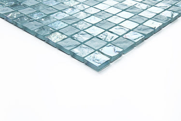 Crystal Aqua Soho Green 1x1 Glass Mosaic Tile - MosaicBros.com