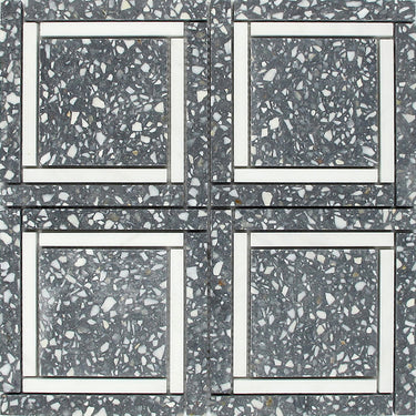 SAN MARCO Terrazzo, Dolomite Mix Mosaic Tile - MosaicBros.com
