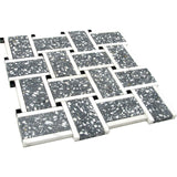 TORCELLO Terrazzo, Dolomite, Black Limestone Mix Mosaic Tile - MosaicBros.com