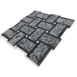 CONTARINI Terrazzo, Dolomite, Black Limestone Mix Mosaic Tile - MosaicBros.com
