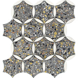 FLUVIALE Terrazzo, Dolomite Mix Mosaic Tile - MosaicBros.com