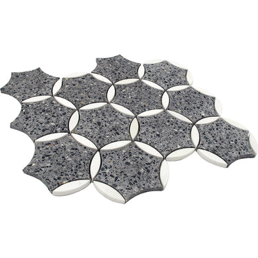 AQUILEIA Terrazzo, Dolomite Mix Mosaic Tile - MosaicBros.com