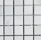 1 x 1 Polished Bianco Carrara Marble Mosaic Tile - MosaicBros.com